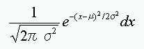 正規分布の式
